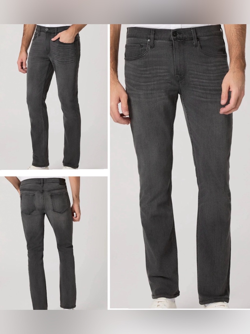 Men's Slim Fit Paige Federal Gray Designer Jeans *fair to good as is condition*